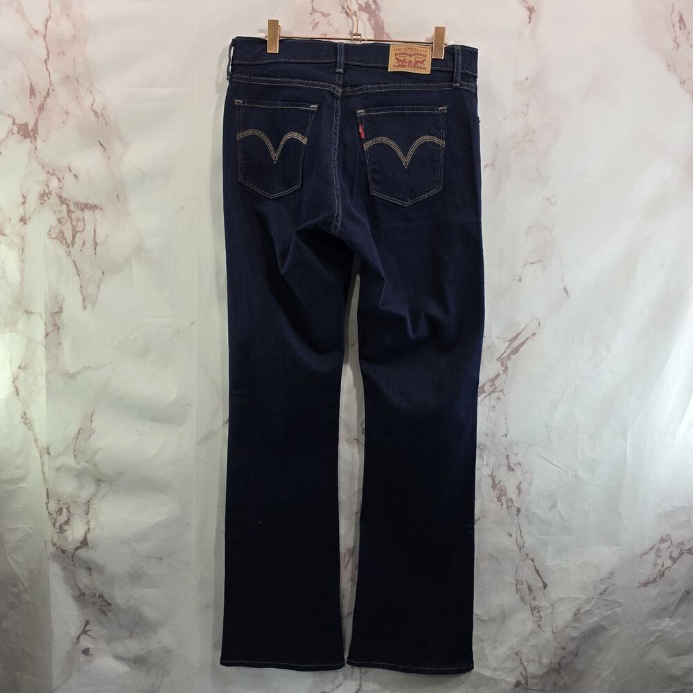 Levis Jeans Women 30 X 31 High Rise Curvy Bootcut Dark Wash Indigo Western